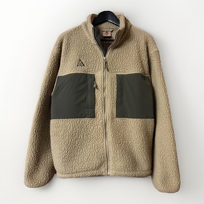 Nike ACG Jacket Mens Small Deep Pile Sherpa Fleece Full Zip Gorpcore