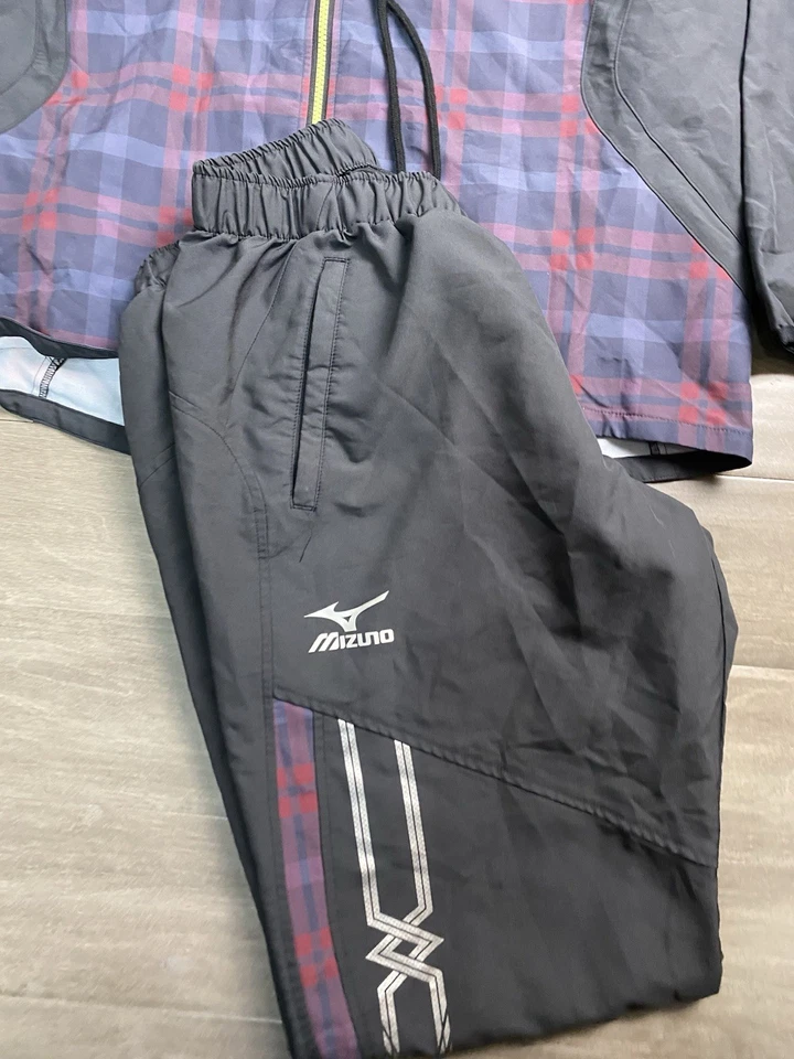 Traje de chándal vintage Mizuno 2xo para hombre talla mediana conjunto de 2 piezas negro Foto 2 de 4