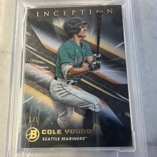 2023 BOWMAN INCEPTION COLE YOUNG FOILFRACTOR 1/1 PSA 9
