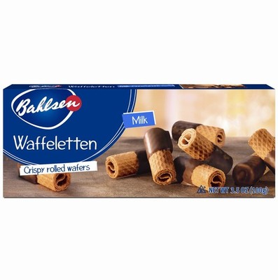 Bahlsen Waffeletten Dark Chocolate Dipped Cookies 3.5 ounce, Pack of 1, Brown