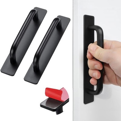 Self-Adhesive Möbelgriffe Aluminium Kleiderschrank Schubladen Tür Griff Beste...