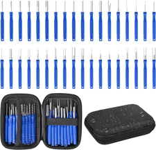 Kikerike Terminal Removal Tool Kit 36 Pcs Depinning Tool Electrical Connector Pi