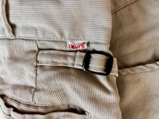 XRARE LEVI S Sta-Prest Big E Gals 60s Chinos Talon Zip Side Buckles WOW