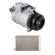 For BMW 325Ci 325i 330Ci 325xi AC Compressor w/ A/C Condenser & Drier CSW
