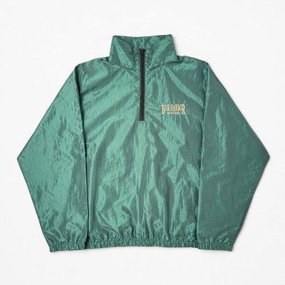 Vintage Bar Harbor Maine Green Quarter Zip Windbreaker Jacket