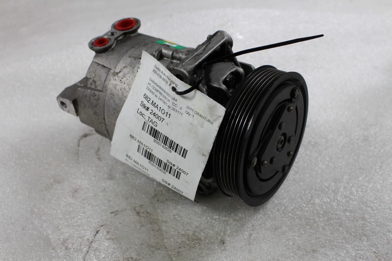 2011 Maserati Granturismo, A/C Compressor, Used, P/N 230843 sc 241561 sc 263171