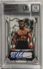 Mike Tyson Signed LEAF Web Exclusives Trading Card #PAMT5 Beckett BAS Auto 10