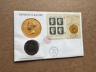 Isle of Man 1990 FDC +Penny Black Sheet #424 +Penny Black Medallion +Info Card