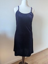 Vintage Jennyfer purple velvet spaghetti strap mini dress 90s Y2K whimsigoth