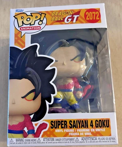 Funko Pop! Animation Dragon Ball GT Super Saiyan 4 Goku (2012) – Open Box-Unsued