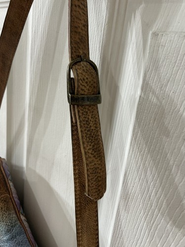 Hand Painted Leather Wolf Purse By Sova San Francisco Unique Vintage RARE FIND - Picture 15 of 22