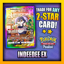 Pokemon TCG Pocket - Indeede EX - English -  Rainbow 2 Star Card - Fast Trade ✅