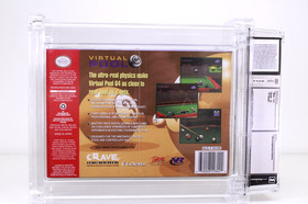 Virtual Pool 64 Nintendo N64 New 1998 Factory Sealed WATA Graded 9.2 A+