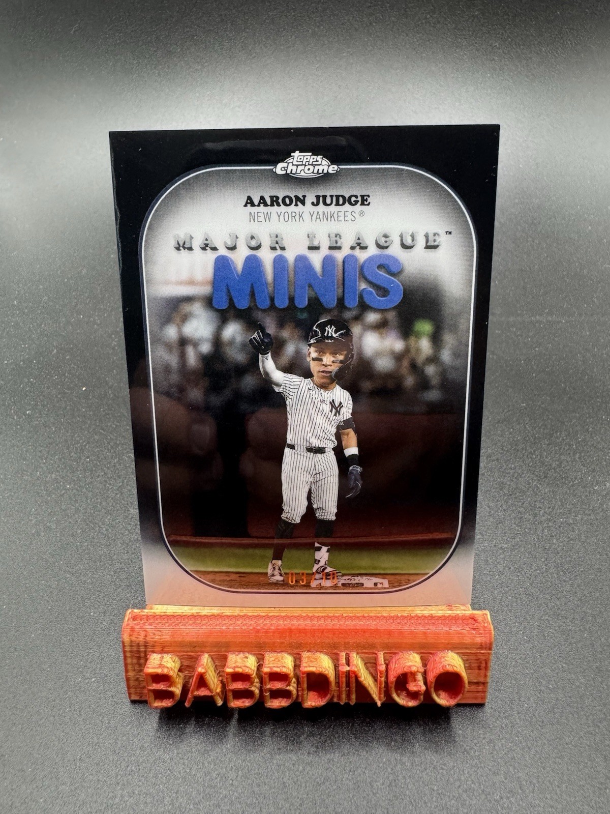 2025 Topps Chrome Update- Aaron judge #MM-2 Major League Minis Black /10