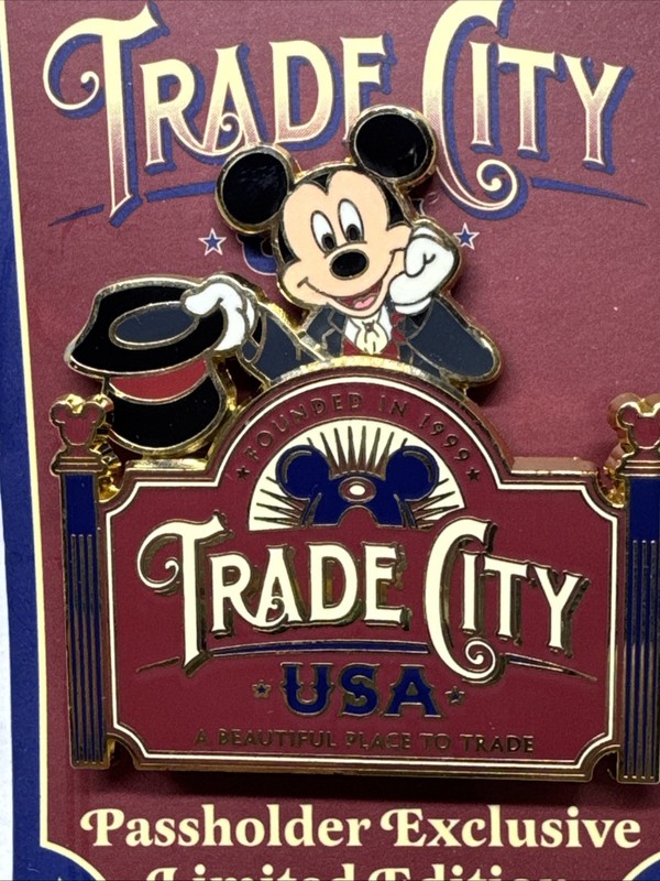 WDW - Trade City, USA - Mickey Sign Logo LE 750 Pin 76883