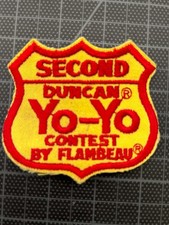 Vintage 1960's DUNCAN YO-YO Contest 2nd Place AWARD Embroidered AWARD PATCH nos