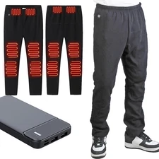 Heated Pants with 20000mAh Battery 12-Zone Heating Outdoor Trousers Hiking Pants