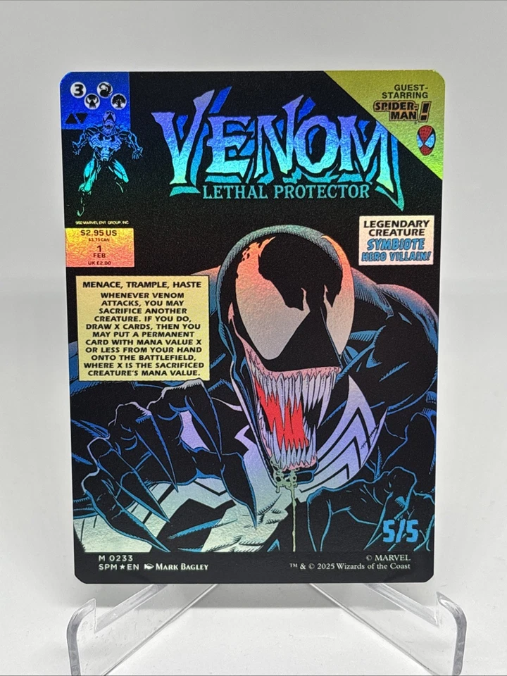 MTG: Spider-Man - Eddie Brock (Borderless) Foil M 0233 - Image 2 of 2