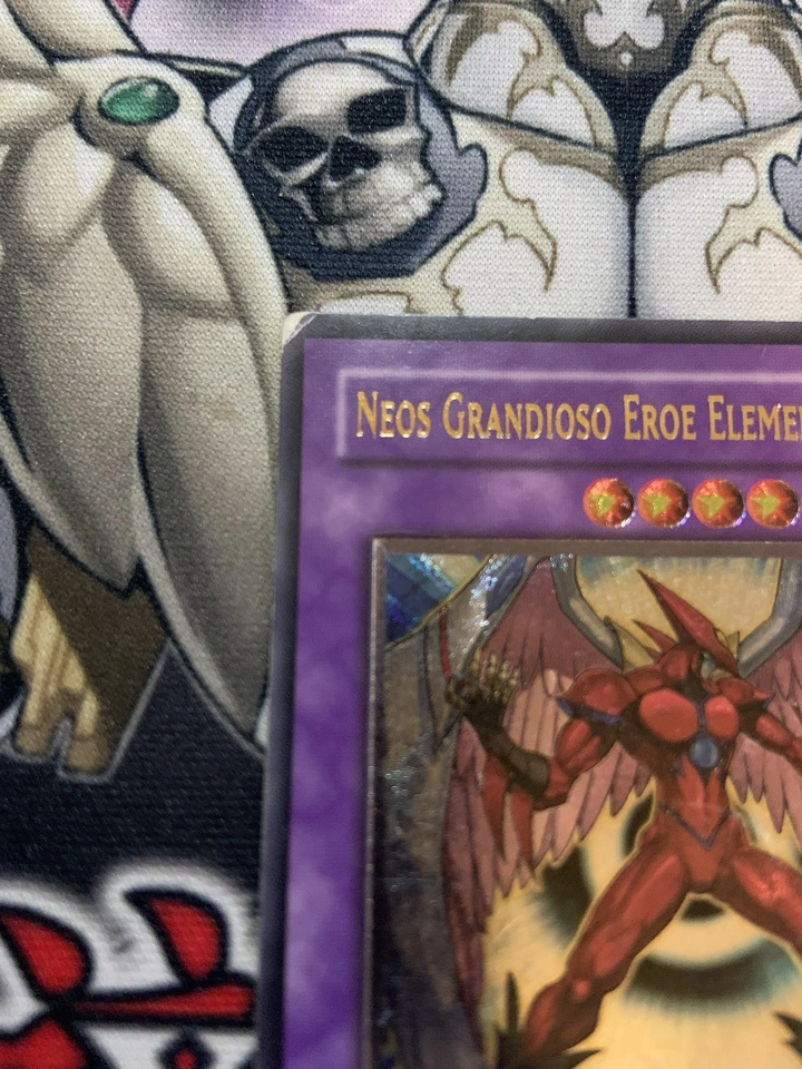 Elemental Hero Air Neos Italian Ultimate Rare 1st Edition Heavily Played  - Image 2 of 4