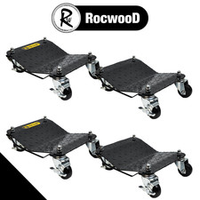 4PCS Car Wheel Dolly RocwooD Premium 4000lbs/1800KG Skate Furniture Car Mover