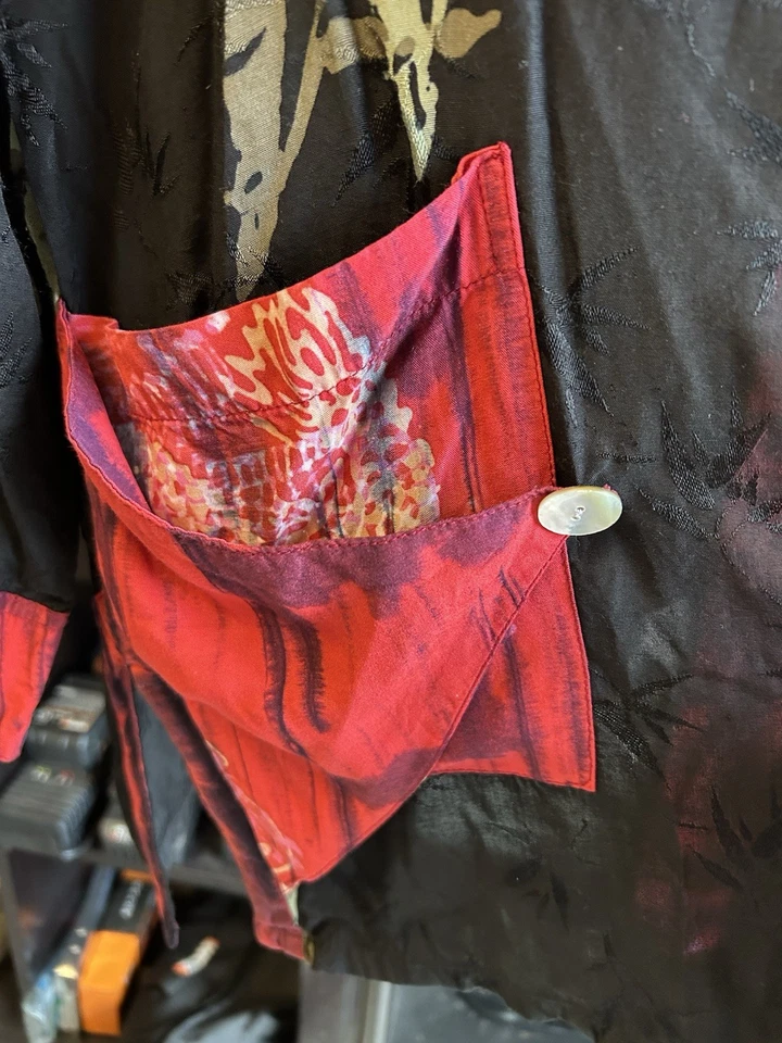 Chaqueta Kimono De Colección Kusnadi Nueva York Longitud Media Talla M Madi In Bali Boho Festival Foto 3 de 4