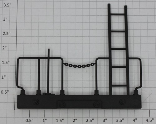Riel de extremo de caboose de plástico Lionel 87701-95 con escalera (10) | Condition: New