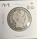1914-P Barber Half Dollar — photo from another recent sale