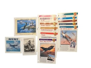 Vintage Aviation Collectable Lot 1990’sAircraft Of The World Binder Sheets Print