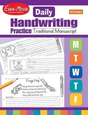Evan-Moor Daily Handwriting Practice Traditional Manuscript, Kindergarten-Gr...