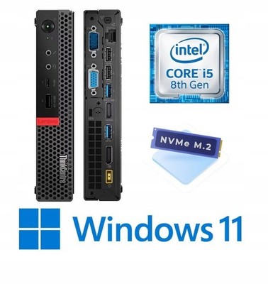 Lenovo ThinkCentre M920Q TINY i5-8500T 8 GB 256 GB SSD Win11 Pro