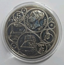 2019 The Royal Mint Queen Victoria Brilliant Uncirculated Uk Five Pounds £5 Coin