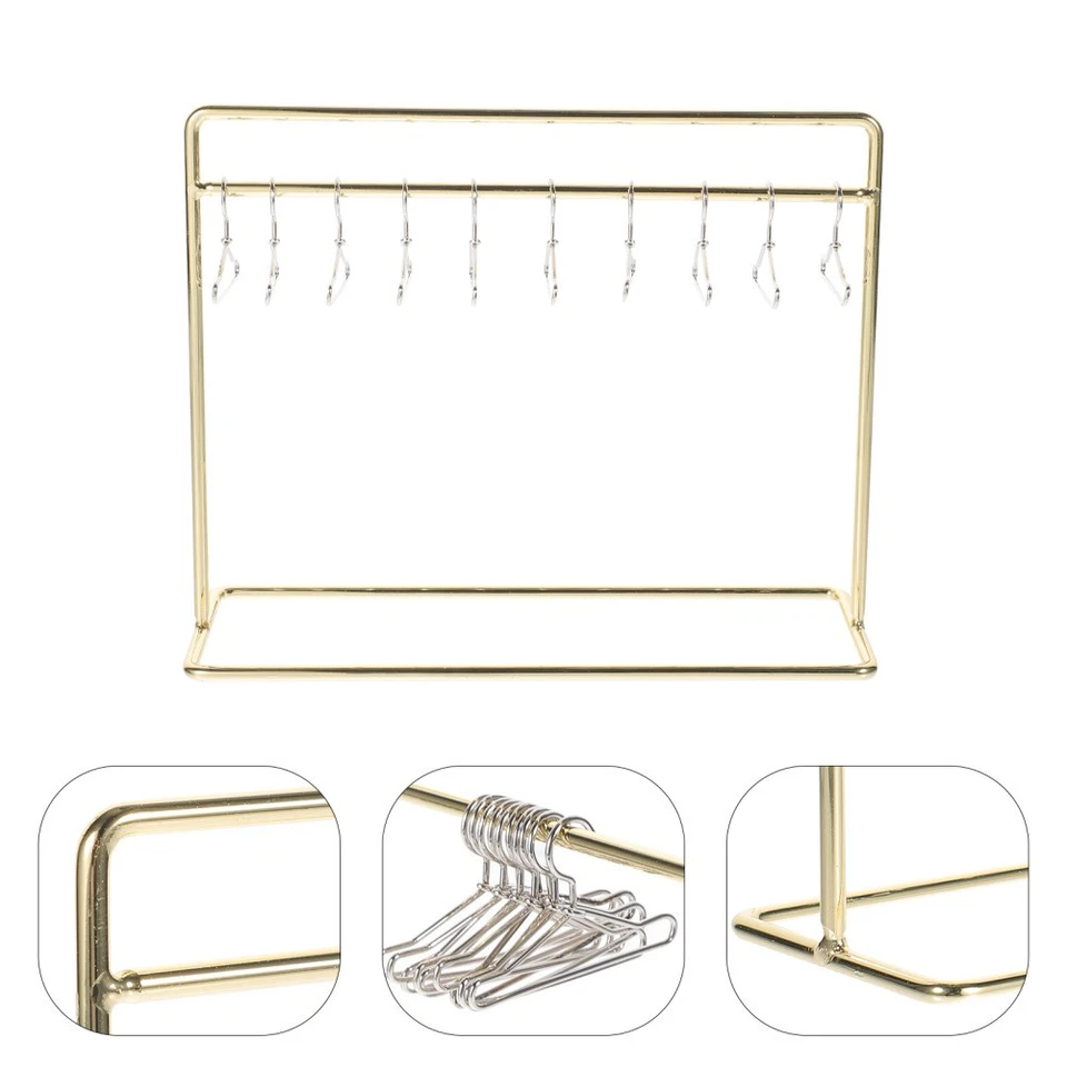  1 Set Doll Garment Hangers Doll Coat Rack Doll Clothing Dry Rack Doll Clothes