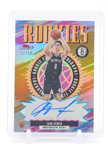2025 Topps Finest Basketball Gold Refractor Egor Demin #RFA-ED