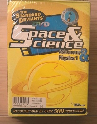The Standard Deviants Space & Science Astronomy 1 & Physics 1 DVD NEW Sealed