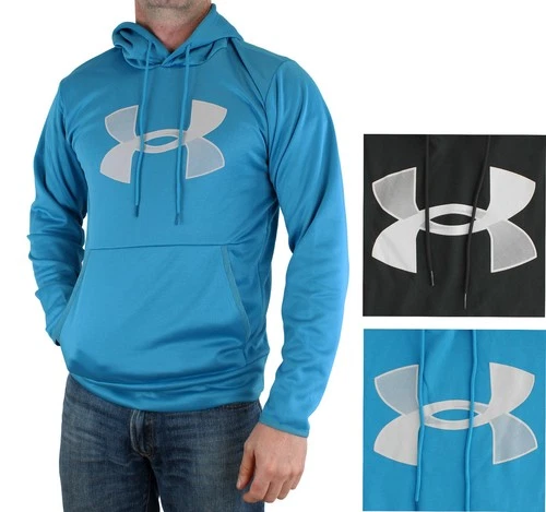Under Armour Hoodie, Men's Big Logo Fleece Pullover Hooded Sweatshirt 1357085 - product listing photo