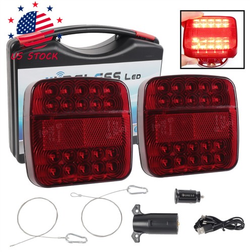Wireless Magnetic Trailer Lights – Rechargeable LED TailLight Kit For Trailer