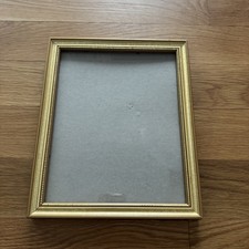 Gold Tone Beaded Tabletop Picture Frame Fit 8x10 Photo Classic Traditional Style