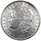 1889-S Morgan Dollar AU+ ALMOST UNC Details Cleaned Coin A3046