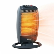 Totopia 1200W Halogen Space Heater Electric Portable Heater 3 Heat Settings UK