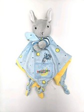 Goodnight Moon Bunny Plush Lovey Security Blanket Knotted Corners Soft Soother