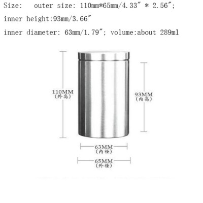 Boîte De Rangement Acier Inoxydable 289 Ml – EDC, Outils, Thé, Voyage – Boîte Métal