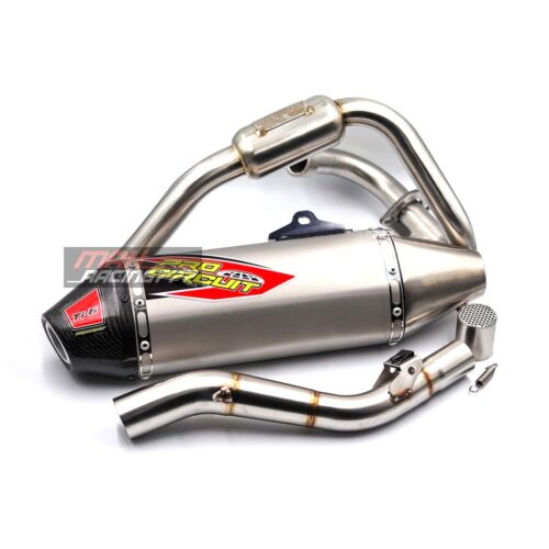 FULL SYSTEM EXHAUST MUFFLER RACING CARBON PIPE FIT FOR KAWASAKI KLX230L KLX230R - Picture 2 of 7