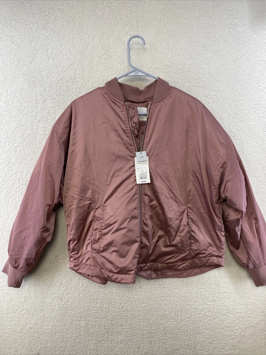 Dusty rose bomber jacket discount