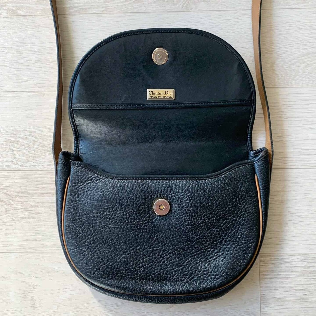 Made in France] Vintage Christian Dior Leather Cross Body Bag | eBay
