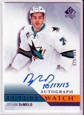 2015-16 SP Authentic Future Watch Inscribed Autographs Dylan DeMelo RC AUTO /50*