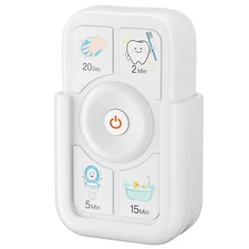 Timer for Kids Brushing Handwashing - Time Management Tool for Children - White