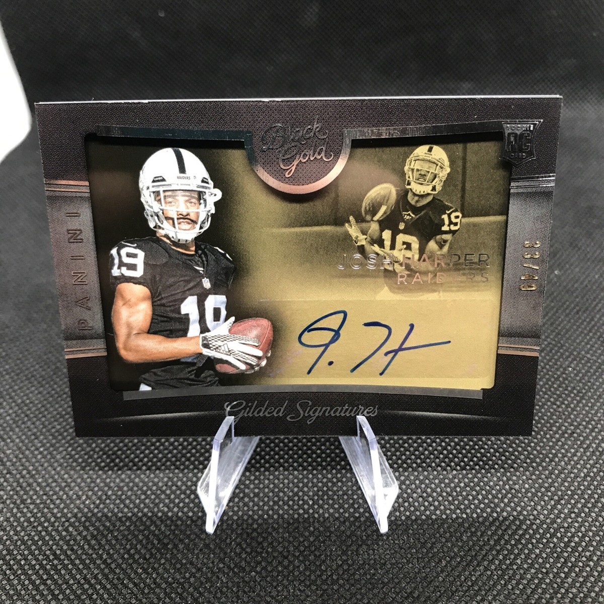 2015 Panini BLACK GOLD Football Josh Harper RC Rookie AUTO #33/49