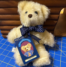 Handcrafted Bear by English Teddy Bear Company Huggable Soft Wooly Plush 9.5
