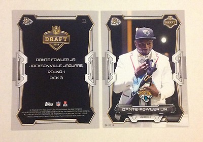 Dante Fowler Jr. #3 Jaguars RC Florida St #/199 Made 5x7 2015 Bowman Draft Menge