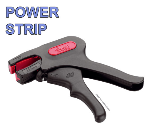 Pince automatique à dénuder avec butée réglable CIMCO POWER STRIP pour un dénudage précis